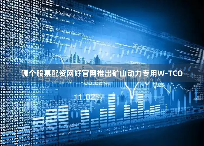 哪个股票配资网好官网推出矿山动力专用W-TCO